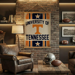 University of Tennessee, Canvas Wall Tapestry, Large, 54x36 - Home Collegiate