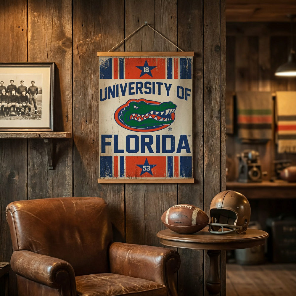 University of Florida, Canvas Wall Tapestry, Medium, 36x24 - Home Collegiate