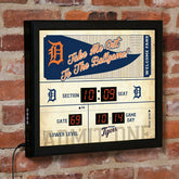 Scoreboard Wall Clock, Detroit Tigers - Home MLB