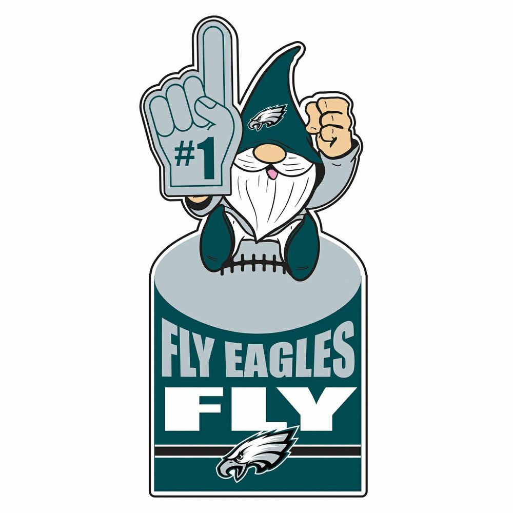 Philadelphia Eagles Gnome Metal Sign 10"L x 30"H - Home NFL