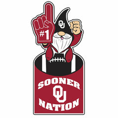 University of Oklahoma Gnome Metal Sign 10"L x 30"H - Home Collegiate