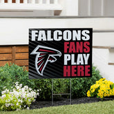 Atlanta Falcons Coroplast Yard Sign "Fans Play Here" - NFL Home