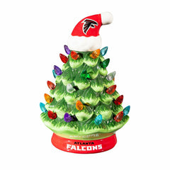 8" LED Ceramic Christmas Tree, Atlanta Falcons - NFL Home