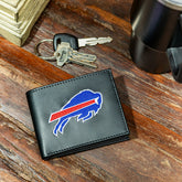 Buffalo Bills Black Bi-Fold Embroidered Wallet w/ RFID Blocking - NFL Home