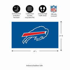 Full Color PVC Mat, 16" x 28", Buffalo Bills - NFL