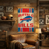 Buffalo Bills, Canvas Wall Tapestry, Medium, 36x24 - NFL Home