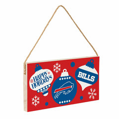 Buffalo Bills Holiday Wood Wall Sign, 6x11 - NFL Home