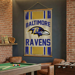 Baltimore Ravens, Canvas Wall Tapestry, Large, 54x36 - NFL Home