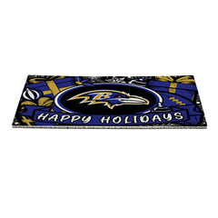 Baltimore Ravens Holiday PVC Mat, 28"x16" - NFL
