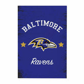 Baltimore Ravens Wood Wall Sign, 16x24 - NFL Home