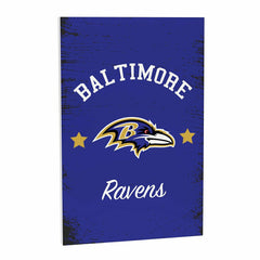 Baltimore Ravens Wood Wall Sign, 16x24 - NFL Home