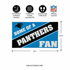 Carolina Panthers, PVC Mat COLOR, Home of a Fan - NFL