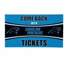 28" x 16" PVC Trapper Mat, Come Back with Tickets, Carolina Panthers - NFL