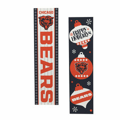 Chicago Bears 47" Double Sided Leaner, Christmas - NFL Home