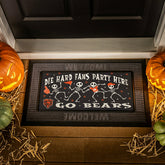 Chicago Bears Flocked Coir Halloween Sassafras Switch Mat, 22"x10" - NFL
