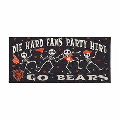 Chicago Bears Flocked Coir Halloween Sassafras Switch Mat, 22"x10" - NFL