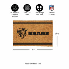 Chicago Bears Large One Color Coir Mat, 36"x24" - NFL