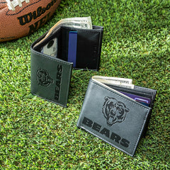 Chicago Bears, Bi-Fold and Tri-Fold Wallet Gift Set, Black - NFL Home