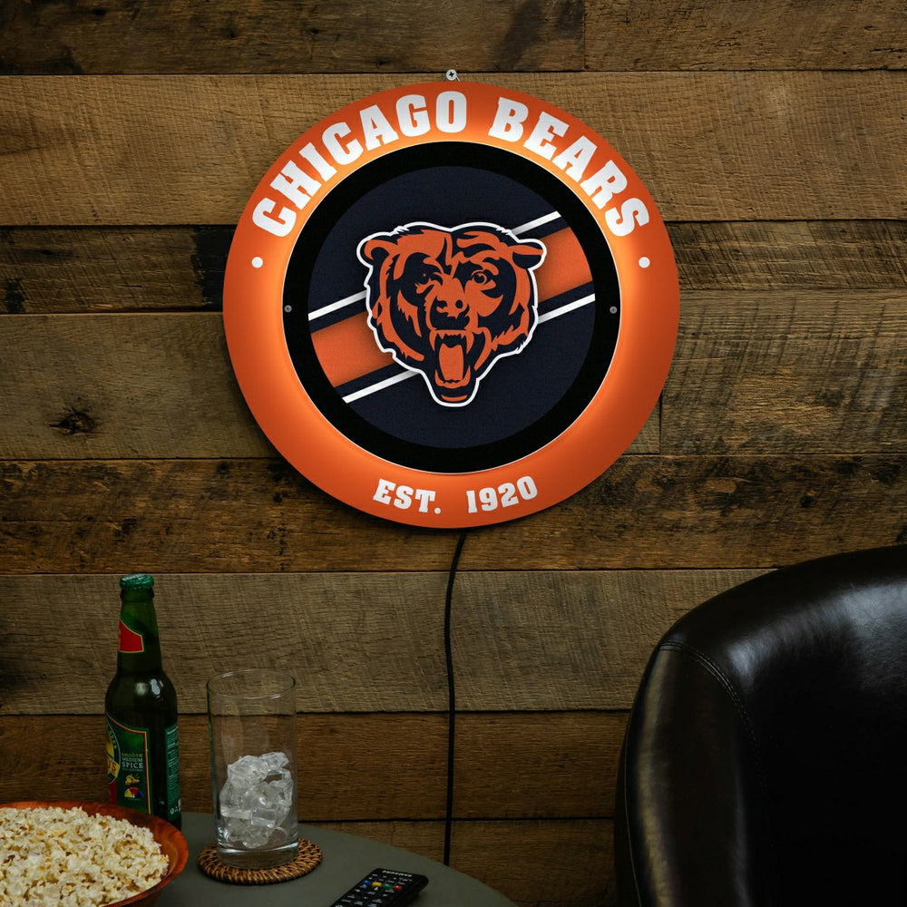 Chicago Bears, Metal Lite, Round - NFL