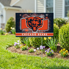 Chicago Bears Yard Sign, Patriotic - NFL Home