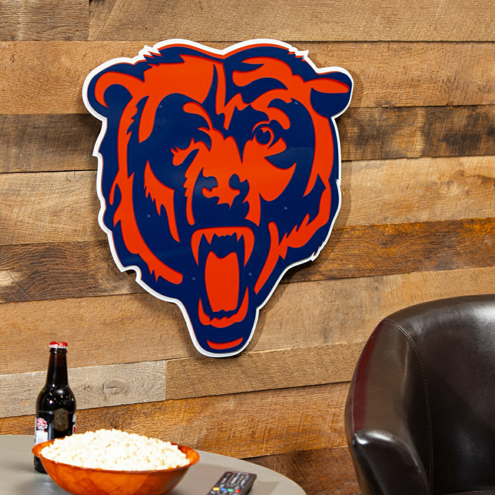 Chicago Bears Premier Metal Wall Art - NFL Home