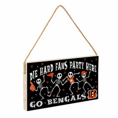 Cincinnati Bengals Halloween Wood Wall Sign, 6x11 - NFL Home
