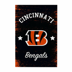 Cincinnati Bengals Wood Wall Sign, 16x24 - NFL Home