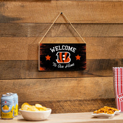 Cincinnati Bengals Wood Wall Sign, 6x11 - NFL Home