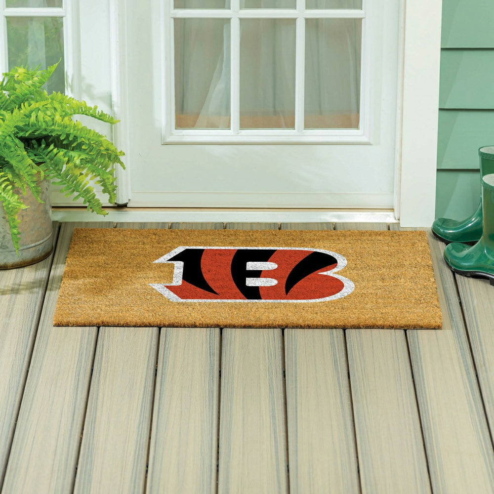 Cincinnati Bengals Large Full Color Coir Mat, 36"x24" - NFL