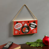 Cleveland Browns Holiday Wood Wall Sign, 6x11 - NFL Home