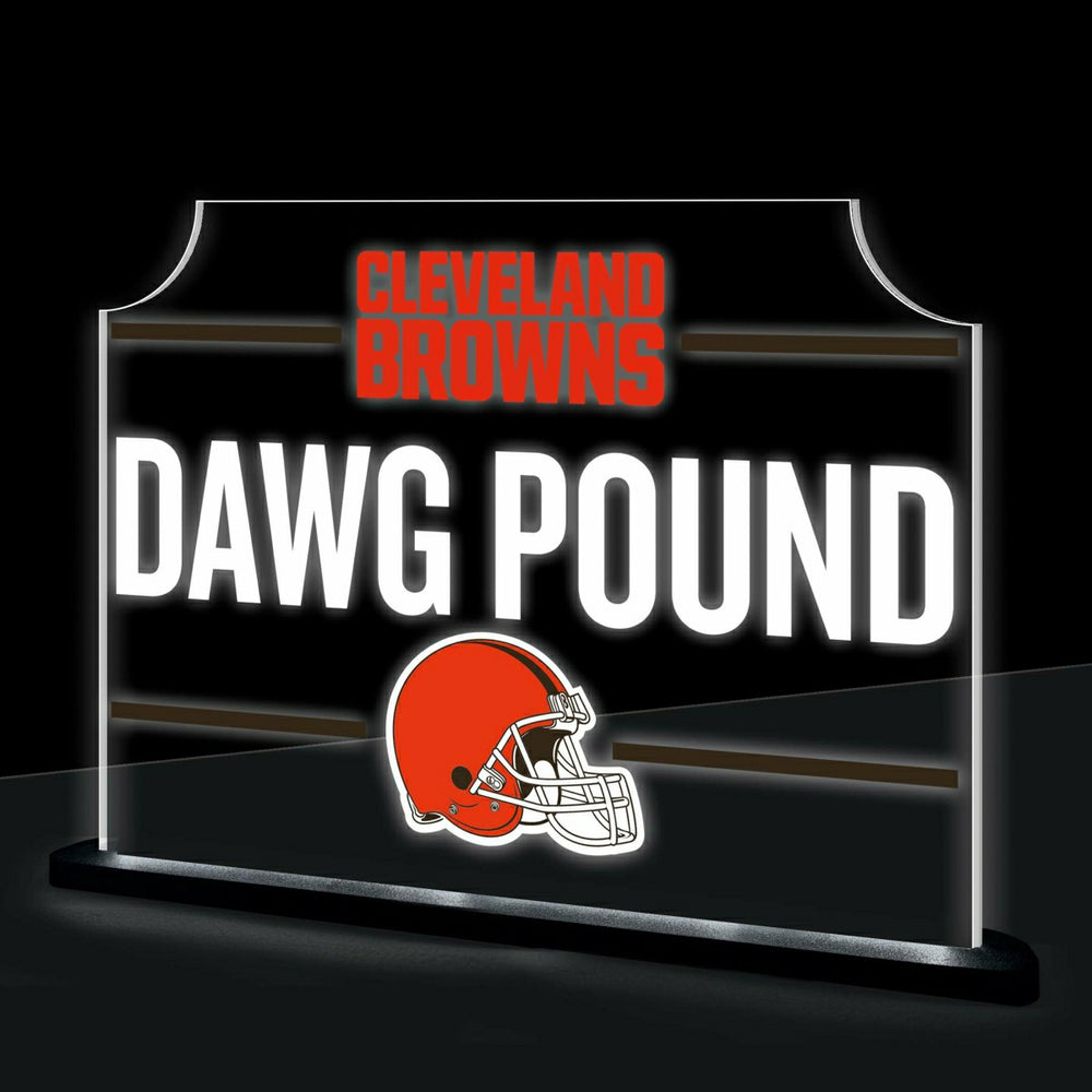 Cleveland Browns NFL Football Rectangle Desklite LED Decor - NFL Home