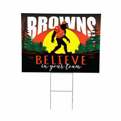 Cleveland Browns Yard Sign, Bigfoot - NFL Home