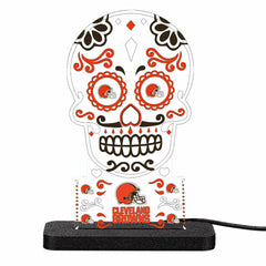 Cleveland Browns NFL Football Sugar Skull Desklite LED Decor - NFL Home