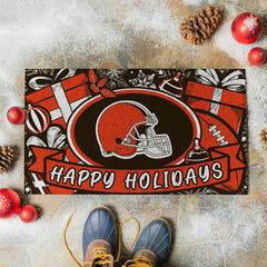 Cleveland Browns Holiday PVC Mat, 28"x16" - NFL