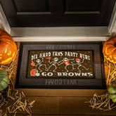 Cleveland Browns Flocked Coir Halloween Sassafras Switch Mat, 22"x10" - NFL