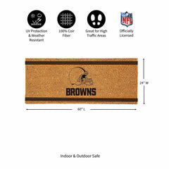Cleveland Browns Extra Large One Color Coir Mat, 60"x24" - NFL