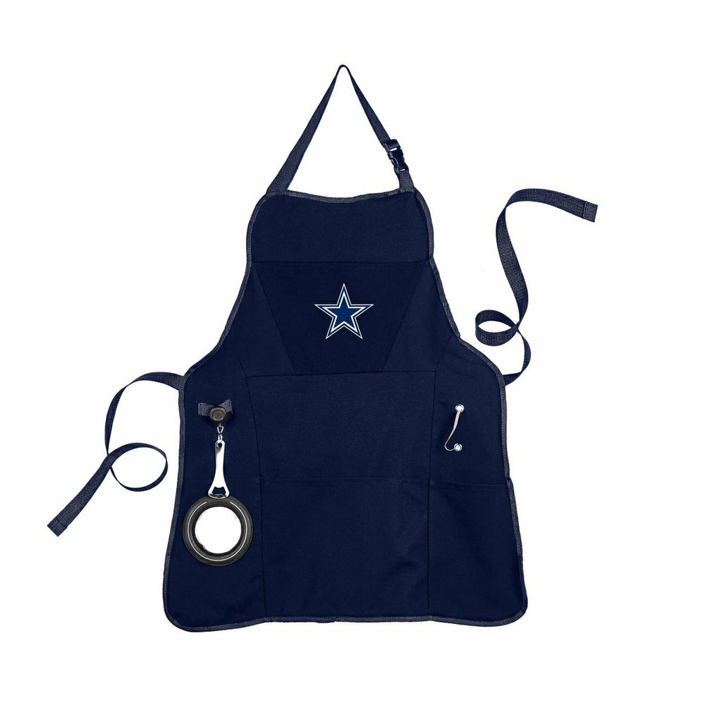 Deluxe Cotton Canvas NFL Team Pride Grilling/Cooking Apron, Dallas Cow - NFL Home