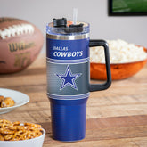 40oz Stainless Steel Canyon Cup w/ Straw, Dallas Cowboys - NFL Home