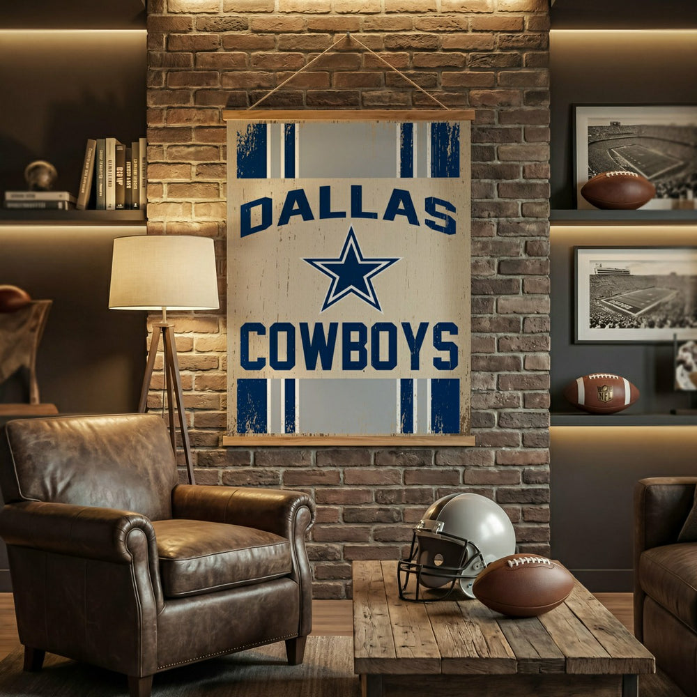 Dallas Cowboys, Canvas Wall Tapestry, Large, 54x36 - NFL Home
