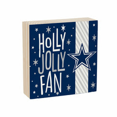 Dallas Cowboys Block, Holiday, 6x6 - NFL Home