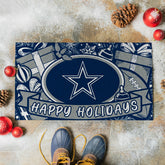Dallas Cowboys Holiday PVC Mat, 28"x16" - NFL