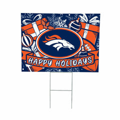 Denver Broncos Yard Sign, Holiday - NFL Home