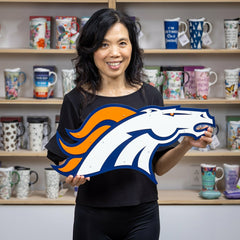 Denver Broncos Premier Metal Wall Art - NFL Home