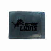 Front Pocket Wallet w/ RFID Blocking, Detroit Lions, Black - NFL Home