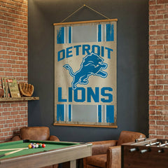 Detroit Lions, Canvas Wall Tapestry, Large, 54x36 - NFL Home
