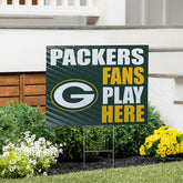 Green Bay Packers Coroplast Yard Sign "Fans Play Here" - NFL Home