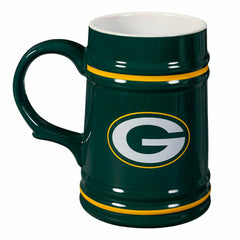 Green Bay Packers Ceramic Stein Cup, 24oz - NFL Home