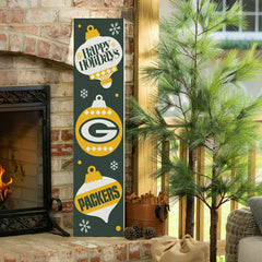 Green Bay Packers 47" Double Sided Leaner, Christmas - NFL Home