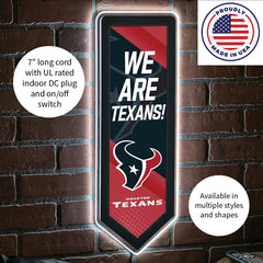 LED Wall Decor, Pennant, Houston Texans - NFL Home