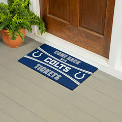 28" x 16" PVC Trapper Mat, Come Back with Tickets, Indianapolis Colts - NFL